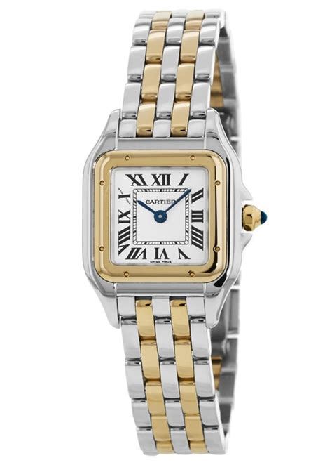 cartier watch silver womens|stainless steel cartier watch women.